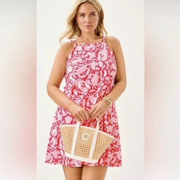 LILLY PULITZER kyleigh mini dress in cane coral crab- Size XS- *NWT* - Picture 1 of 8